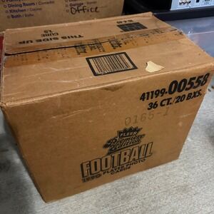 1990 Fleer Premiere Edition Football Complete Case 20 Boxes 36ct sealed packs